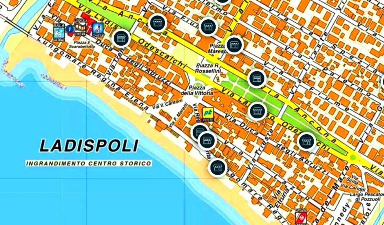 "Sea & Center" Free Beach, Wifi, Mini Pool, Roof Terrace, Ladispoli, Rome المظهر الخارجي الصورة